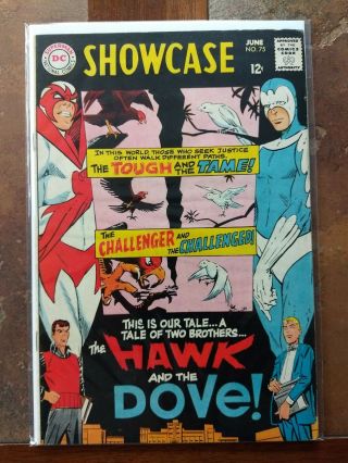 Showcase 75 Vf - 7.  5 Hawk And The Dove Steve Ditko Dc Silver Age Comic Book