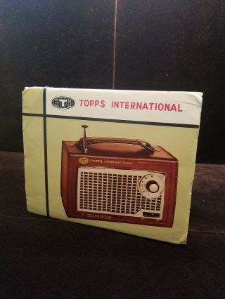 Vintage Topps International 7 Transistor Radio Nos Box Model Q780