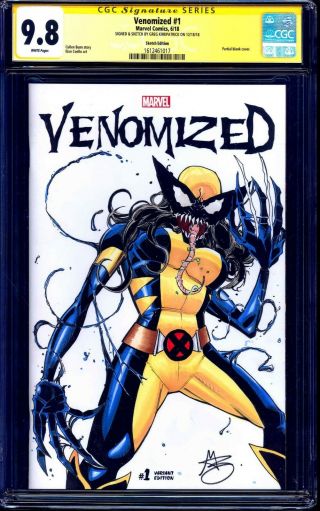 Venomized 1 Blank Cgc Ss 9.  8 Venom X - 23 Wolverine Sketch By Greg Kirkpatrick