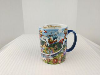 Walt Disney World Pixar Large Coffee Mug Cup With Great Assortment Of Characters