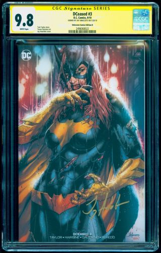 Dceased 3 Cgc 9.  8 Ss Signed By Jay Anacleto B Batgirl 12 Artgerm Homage