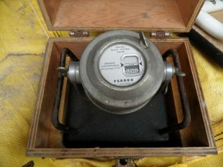 Vintage Ferodo Brake Testing Meter With Floor Mounting Block Box A1