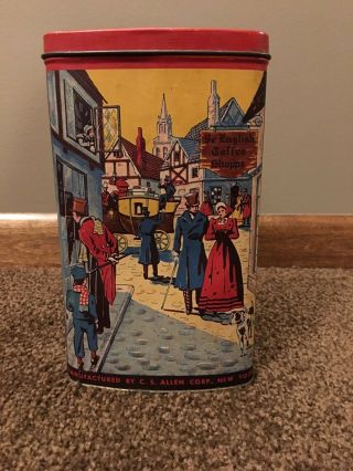 Rum Butters Tin - C.  S.  Allen Corp York - Vintage Ye English Toffee Shoppe