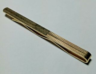 Vintage 9ct Gold Front & Back Tie Clip Stamped Henry Griffith & Sons Hg&s Empty