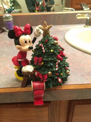Disney Minnie Mouse Decorating Christmas Tree - Stocking Holder Details