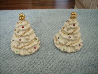 Lenox: Jewels Of Christmas Tree Salt & Pepper Shakers Holiday