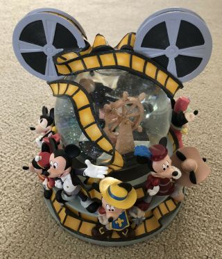 Walt Disney Snow Globe Mickey Mouse In Film Thru The Years
