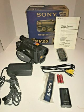 Vintage Sony Handycam Ccd - Trv25 Video 8 Xr Ntsc 8mm Analog Camcorder