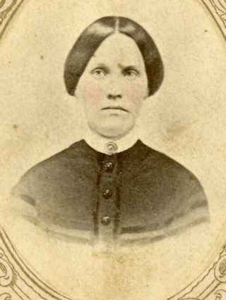 Civil War Cdv Lady By J W Johnston Of Moberly Missouri