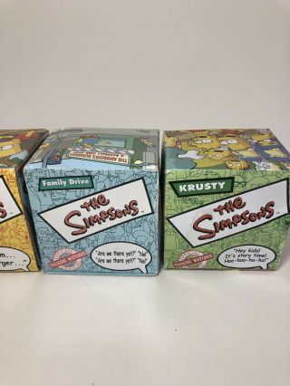 The Simpsons Talking Watches Set 4 Burger King Homer,  Bart,  Krusty,  Family Drive 3