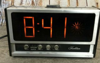 Vtg Sears Roebuck And Co Tradition Alarm Clock Digital Lumitime Stock 71852