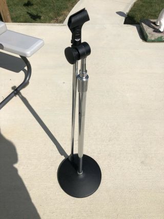Vintage 1950’s 60’s Atlas Sound Telescoping Microphone Stand Cast Iron Base