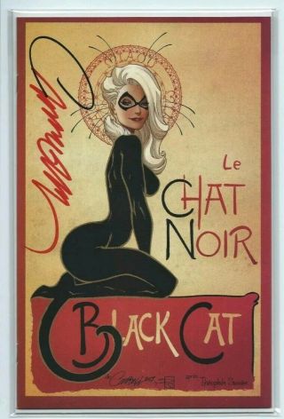 Black Cat 1 Le Chat Noir J Scott Campbell Variant Cover D Signed Sdcc 2019