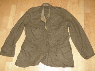 Ww1 Vintage Style British Army Scots Highland Serge Sd Tunic Dated 1942