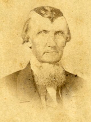 Civil War Cdv Thomas Owen Of Randolph County Missouri With Stamp
