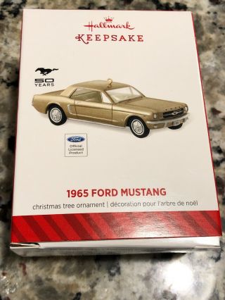 2014 Hallmark Keepsake Ornament 1965 Ford Mustang.