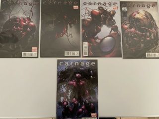 Carnage 1 - 5 (complete 2010 Marvel Series) 1 Variant Edition