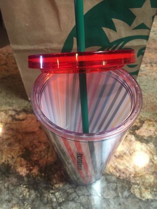 Starbucks Tumbler Multicolor Cold Drink Cup 16oz Travel Acrylic Grande 3