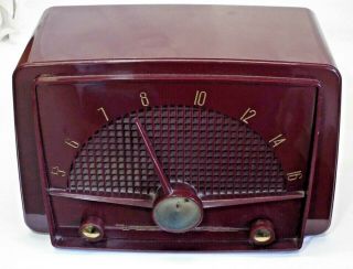 Old Vintage 1950s Westinghouse Superheterodyne Tube Radio Model H - 393t6 - -