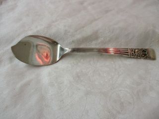 Vintage 1936 Oneida Community Silver Plated Solid Jelly Server Spoon Coronation