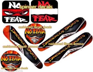 No Fear Pinball Cushioned Target Protectors/ (3) Flipper Armour Spinners