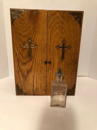 Antique Catholic Last Rites /sick Call Box Vintage