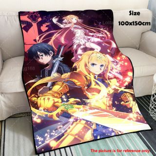 Sword Art Online Alicization Season 2 Anime Soft Plush Coral Flannel Blanket