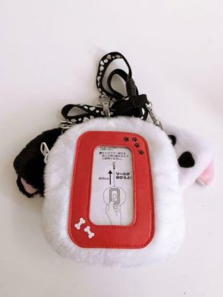 Tokyo Disney Resort 101 Dalmatians Dog Plush Pass case Holder Japan limited 2