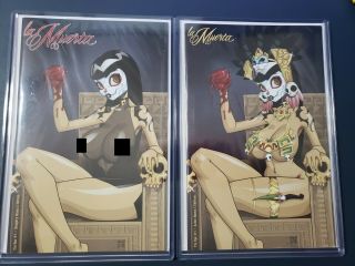La Muerta: Pin Ups 1 - Aztec Mama Z & Naughty Editions Mendoza Nm