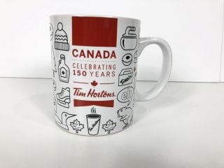 Tim Hortons Canada Celebrating 150 Years Coffee Mug Cup 14 Oz 2017 Limited Ed