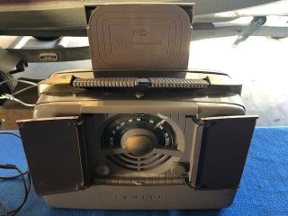 Vintage Zenith 6g801 Y Portable Tube Radio 6e40 Chassis Universal Pop Open Up