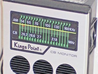 Vtg Kings Point Radio Nos Cb Monitor Cb - 27 Rare Portable Transistor Solid State