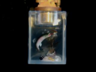 Vintage Fish Fishing Table Lighter Made In U.  S.  A.