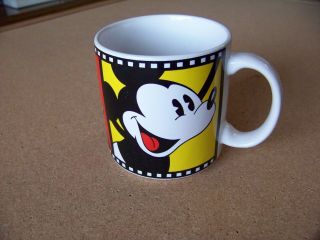 Disney Mickey Mouse filmstrip ceramic coffee mug cup film strip 3