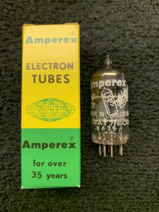 1 Nos Nib Amperex Mullard 12at7 Bugle Boy Audio Tube Gt.  Britain