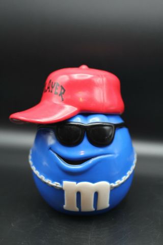 Collectable M&m Blue/red Ceramic Cookie Candy Jar,  Container,  Hip Hop,  Galerie