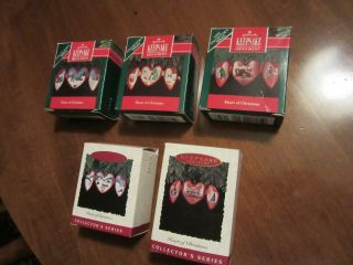 Complete Series Of Hallmark Hearts Of Christmas Ornaments