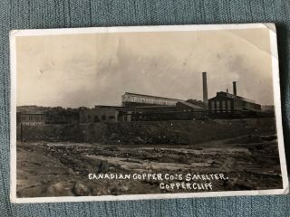 Copper Cliff Ontario Canadian Copper Co’s Smelter Mine 1916
