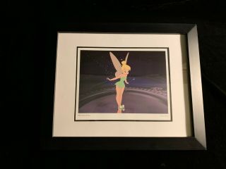Disney Tinker Bell " Preening Pixie " Matted & Framed Movie Art Print
