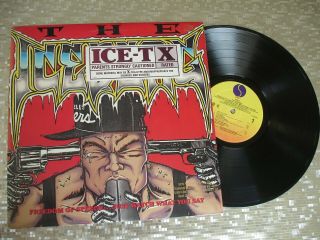 Ice - T " The Iceberg (freedom Of Speech.  Just Watch What You Say) " Lp Sire 126028
