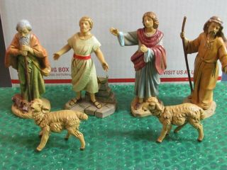 Fontanini Abraham Thaddeus John Joseph Sheep Italy 5” Nativity Figurines No Box