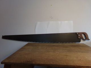 Vintage Warranted Superior Cross Cut Blade 54 " Logging Saw