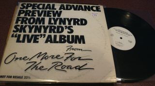 Lynyrd Skynyrd Special Advance Preview Live Lp One More From The Road Wlpromo