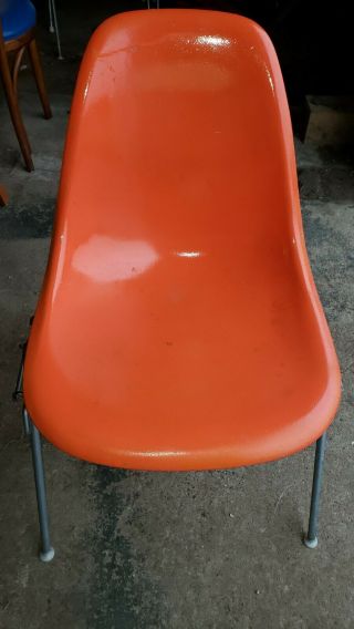 Vintage Herman Miller Eames Fiberglass Side Chair Mcm