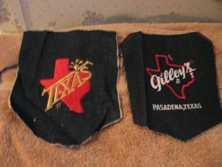 2 Different Bluejean Pocket Type Patches - Gilley 