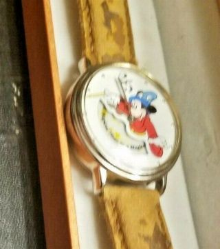 Walt Disney World 25th Anniversary Sorcerer Mickey Mouse Animated Watch