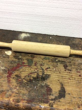 Vintage Wooden Rolling Pin 17 1/4 " Overall