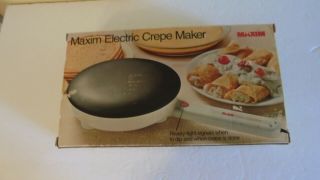 Maxim Electric Crepe Maker Model Cm - 5.