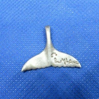 Deal Vintage Sterling Silver Wyland Whale Tail Pendant 2.  5g Dd