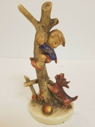 Vtg Goebel Hummel Germany Culprits Boy Tree Dog Art Statue Figurine 56 A